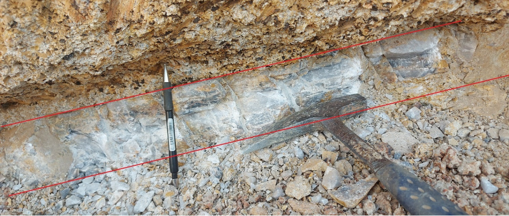 Figure 1 – Mogoyafara South new artisanal mining site – grab sample returned 1.55 g/t gold